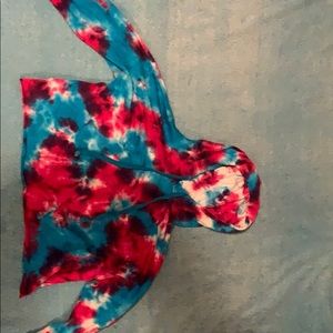 Tie-Dye Long Sleeve Crop-Top